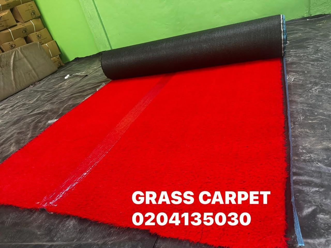 Artificial Grass 40mm Turf – Roll-Red